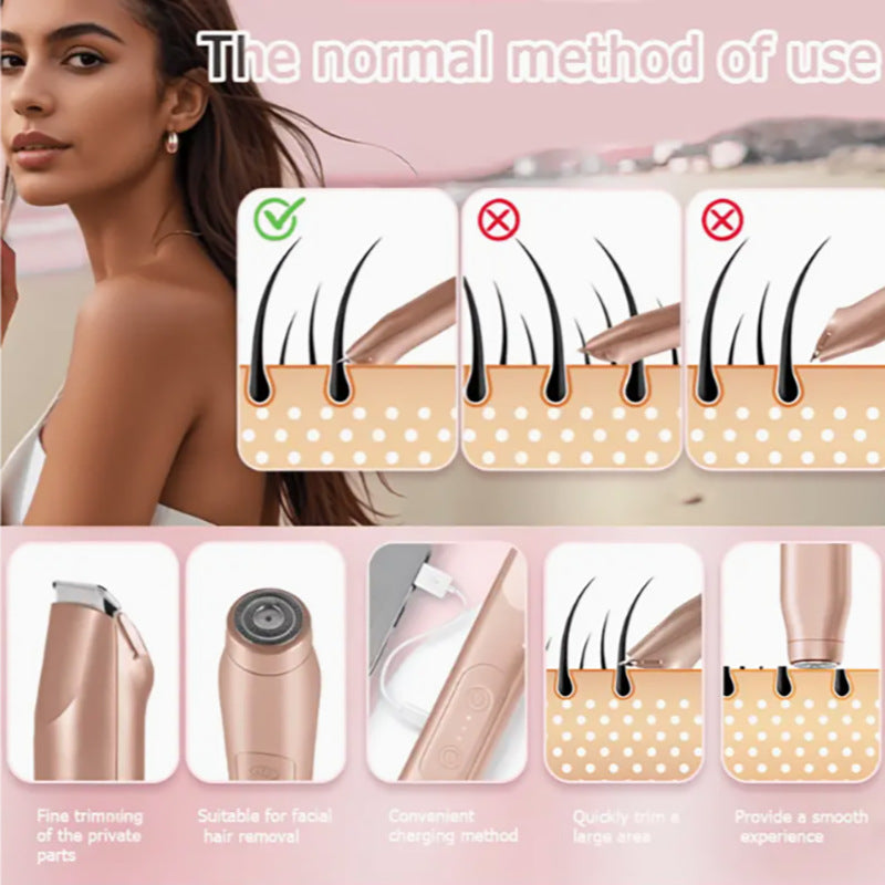 Women's Dual Head Electric Body Shaver (WATER PROOF)