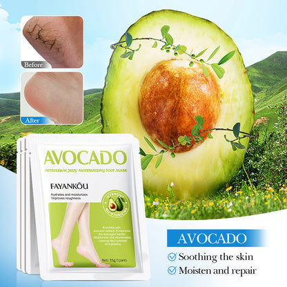 Full English Foot Care Series Foot Mask Fayankou Moisturizing and Moisturizing Foot Rejuvenation Foot Mask Cross-Border Wholesale
