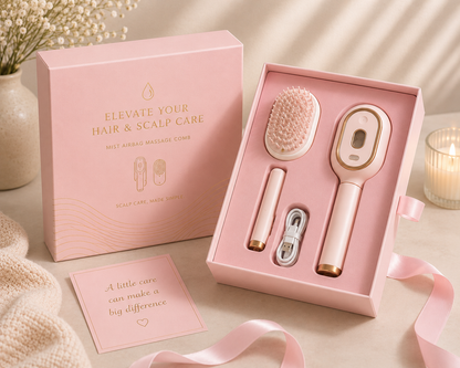 Electric Mist Spray Massage Hair Comb with Essential Oil Atomization